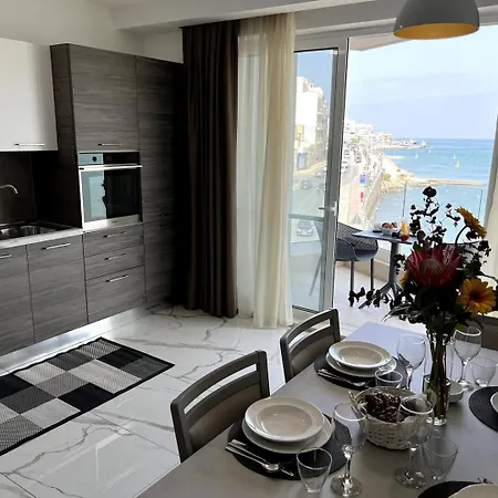 Appartement Xemxija 2bed Seafront - Fl 1 By Homely San Pawl il-Baħar